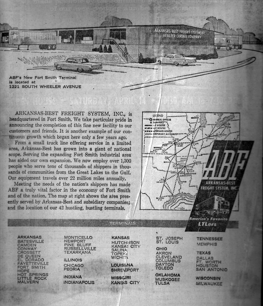 Throwback Thursday 1962 Ad Touts Growth Ltl Service Arcbest