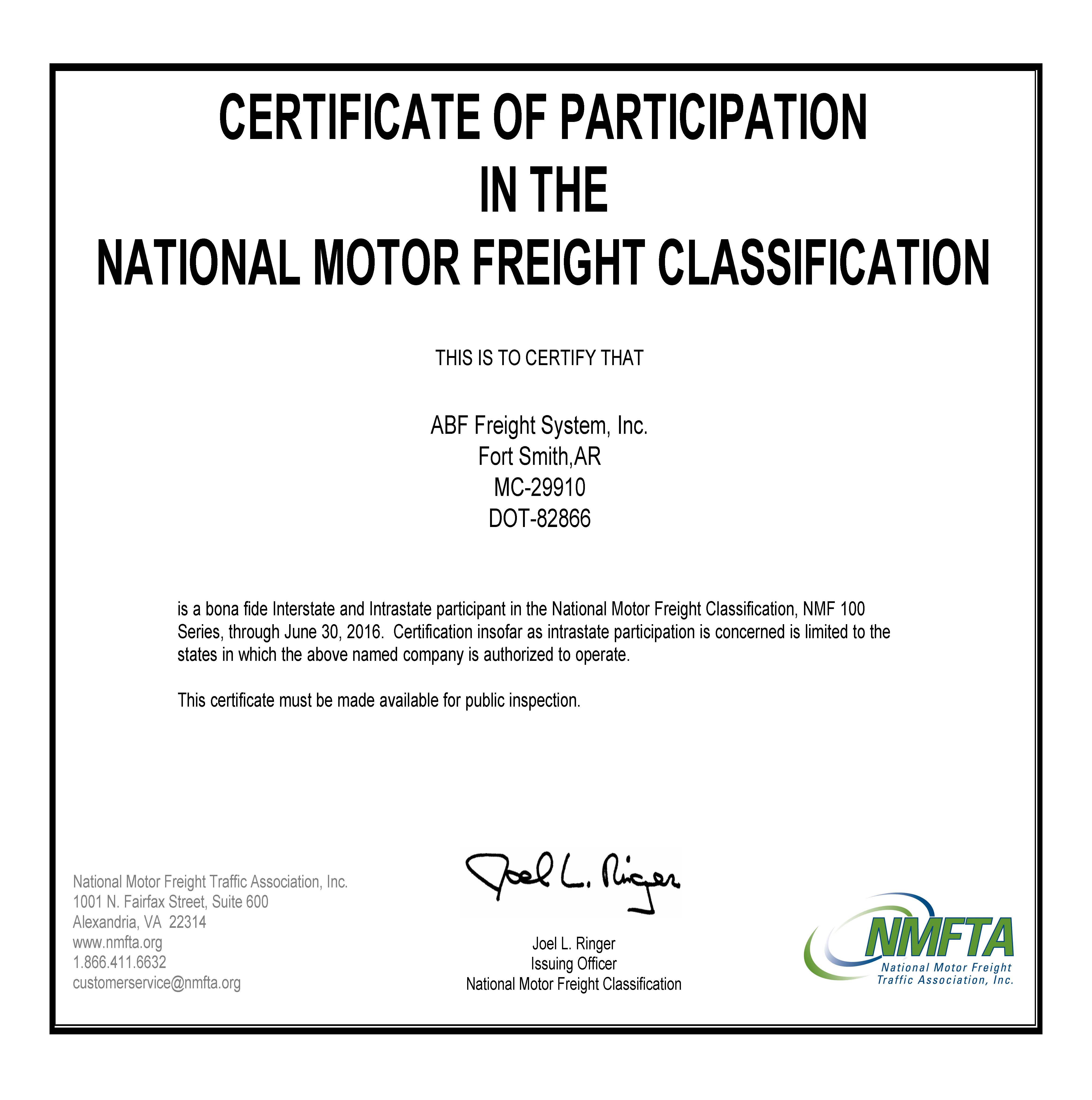 What information is in the National Motor Freight Classification Guide?
