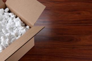 Box on floor
