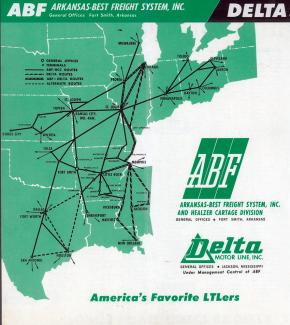 Throwback Thursday: 1962 — ABF Freight-Delta System Map Shows Expansion
