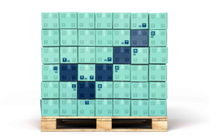 Pallet with checkmark for vendor compliance