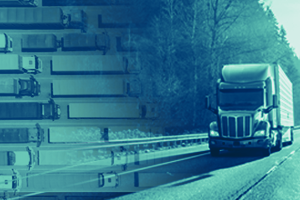Multiple FTL shipments moving down the highway