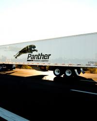 Panther truck on highway