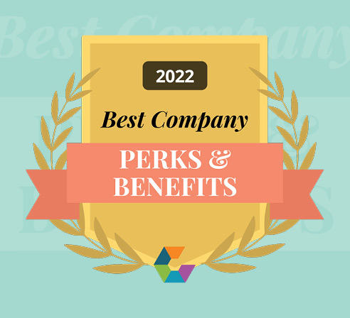 Comparably Best Perks &amp; Benefits and Best Compensation 2022 logo