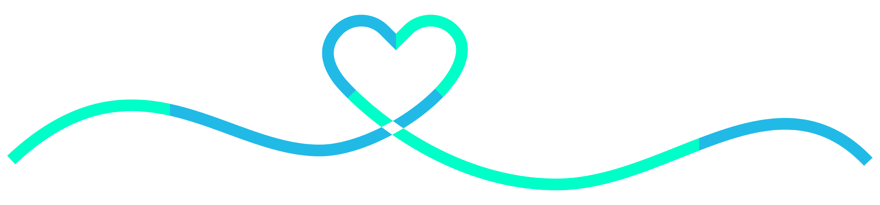 Heart of 100 logo ribbon