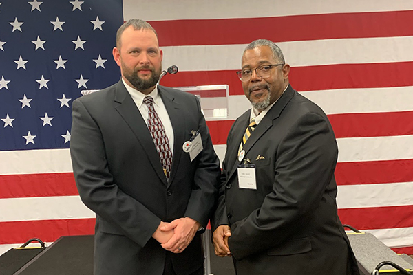 ABF drivers and 2022-23 America’s Road Team captains Bob Bramwell and Teddy Butler