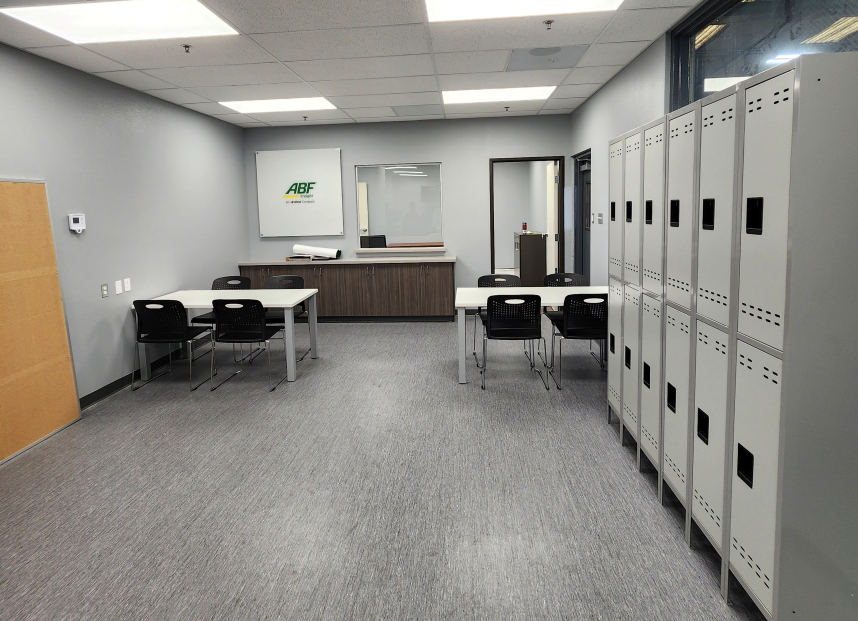 Renovated office space at ABF Freight’s service center in Anaheim, CA. 