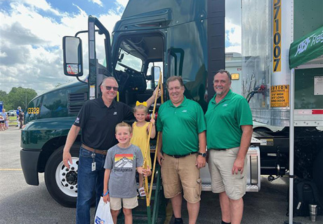 ABF drivers at Touch A Truck event 