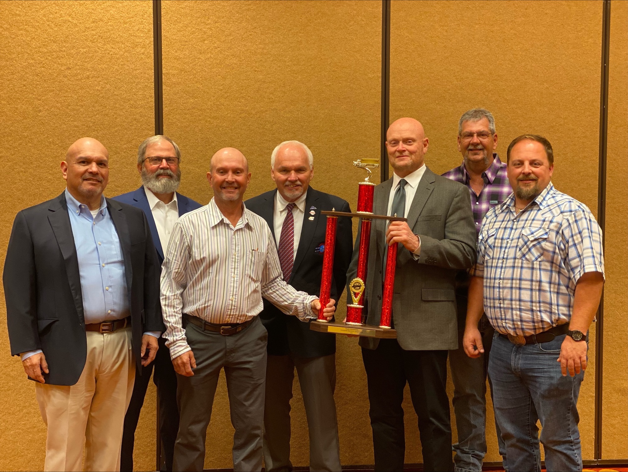 ABF Freight drivers with the Tennessee TDC team trophy