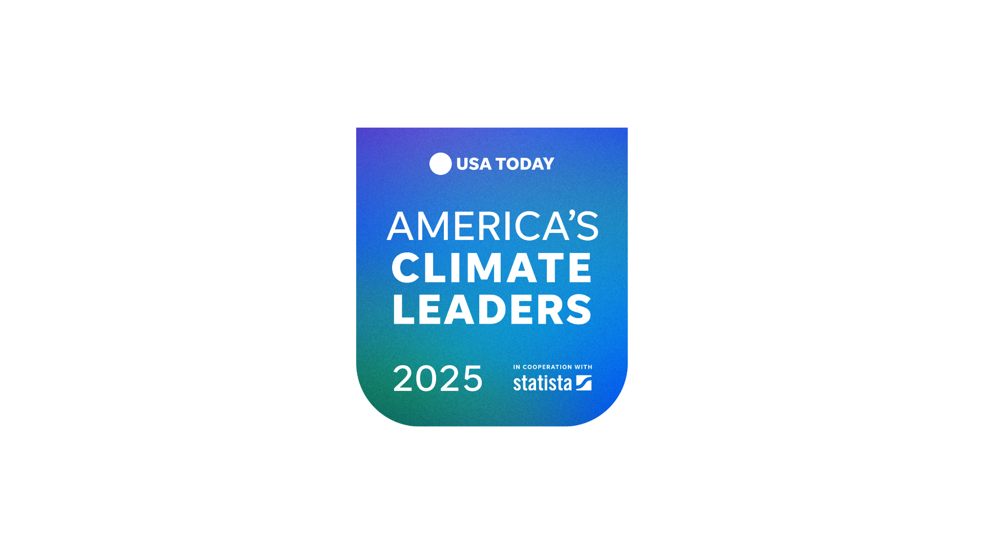 Americas climate leaders 2025 award badge