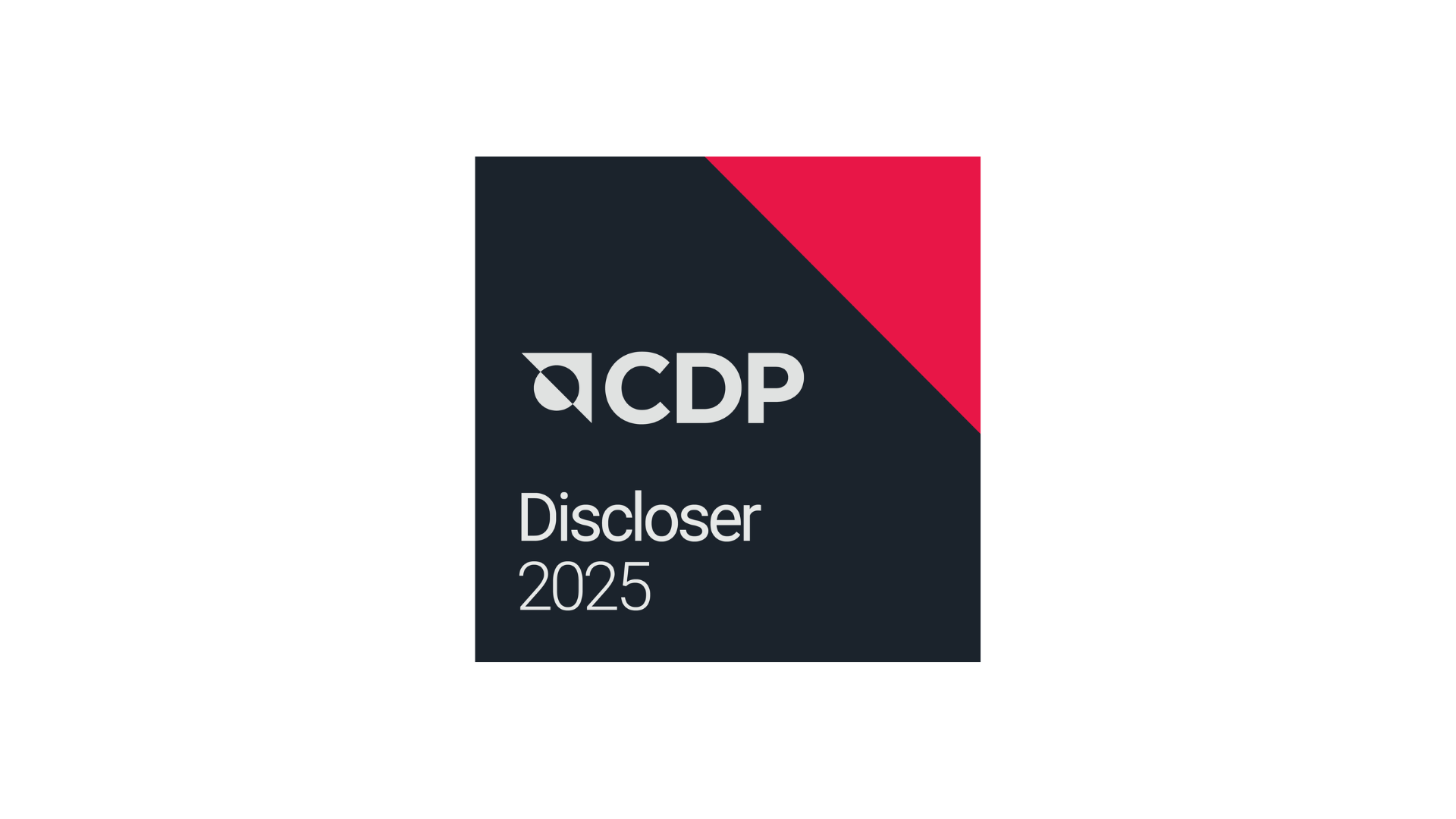 CDP Discloser badge 2025