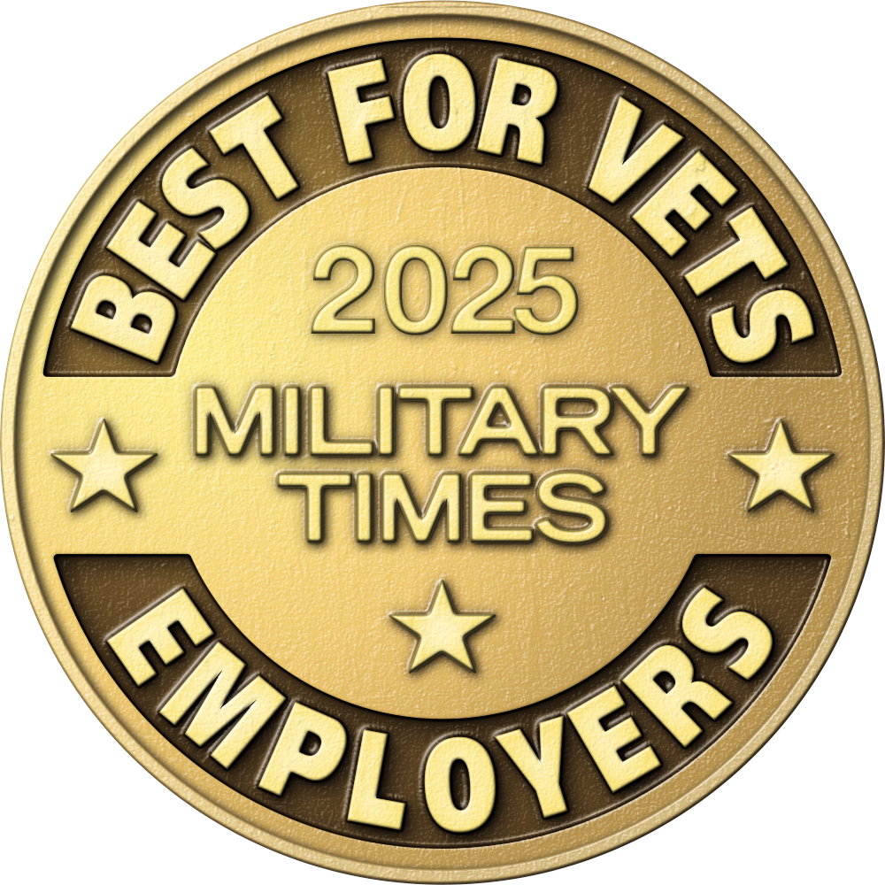 2025 Best For Vets Employers award logo badge