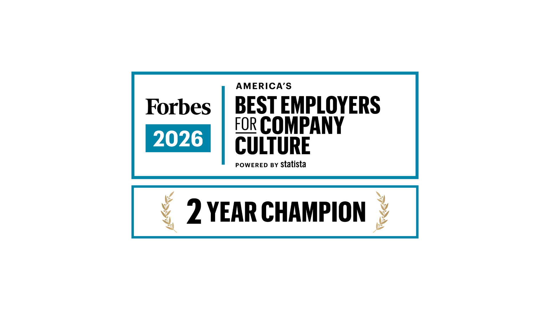 2026 Forbes America's Best Employers for Company Culture award badge