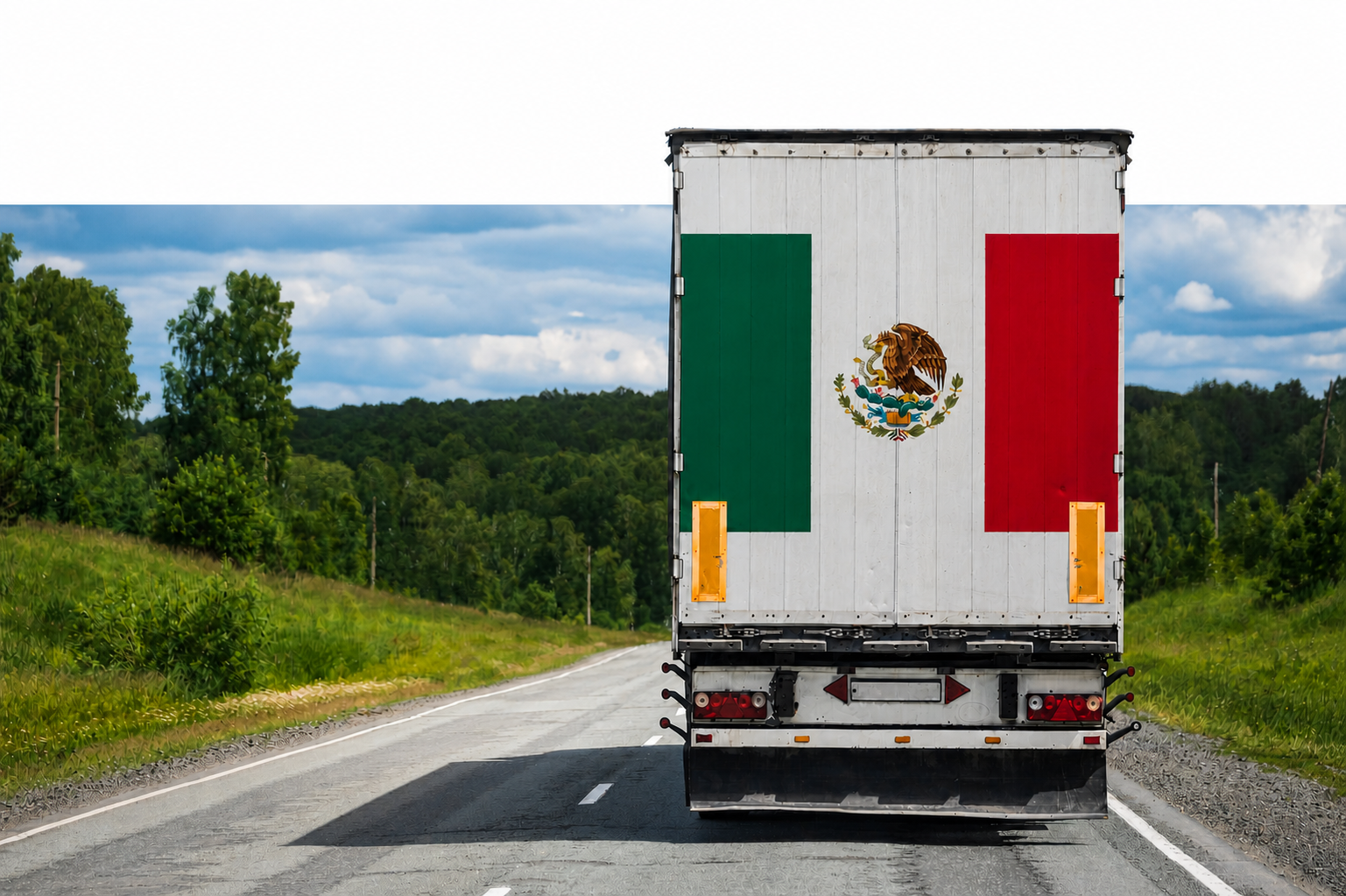 truck with mexico flag