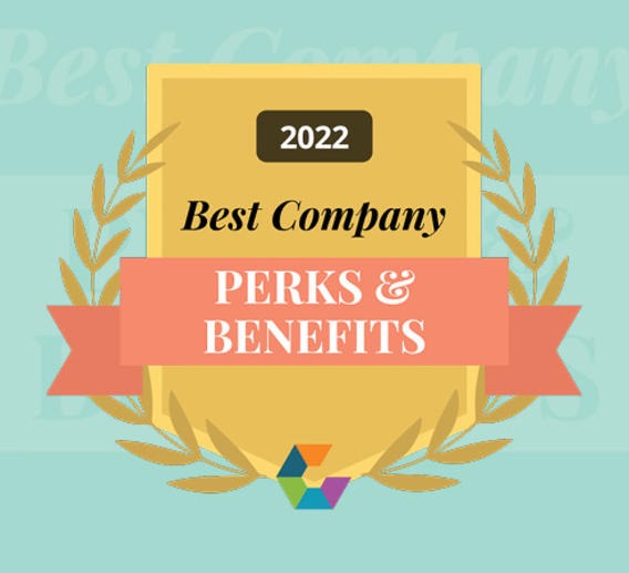 Comparably Best Perks & Benefits and Best Compensation 2022 logo
