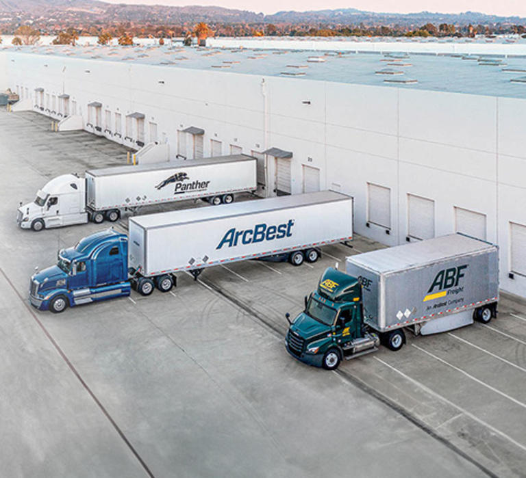 ArcBest, ABF and Panther tractor trailers