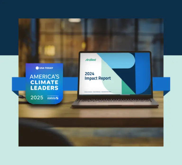 2024 Impact Report graphic and America’s Climate Leaders 2025 logo