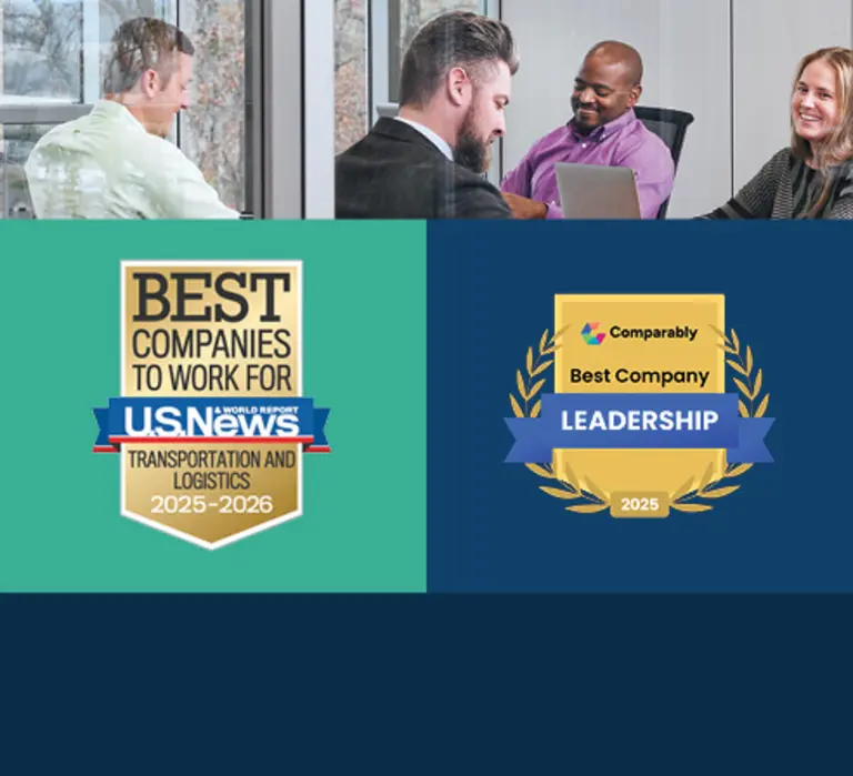 Best Companies to Work For and Best Leadership Teams badges 