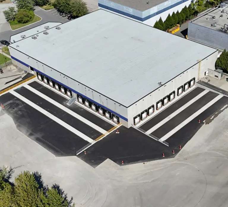 aerial view of ABF Freight facility in Langley, BC