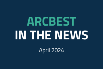 Image of text reading "ArcBest In The News April 2024"