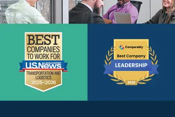 Best Companies to Work For and Best Leadership Teams badges 