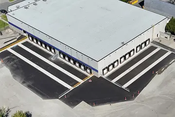 aerial view of ABF Freight facility in Langley, BC