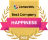 Happiest Employees 2025 Badge from Comparably