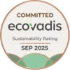 2025 EcoVadis Committed Sustainability Rating badge